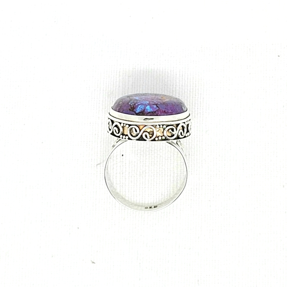 Sugilite Purple Turquoise Ring - Picture 4 of 4